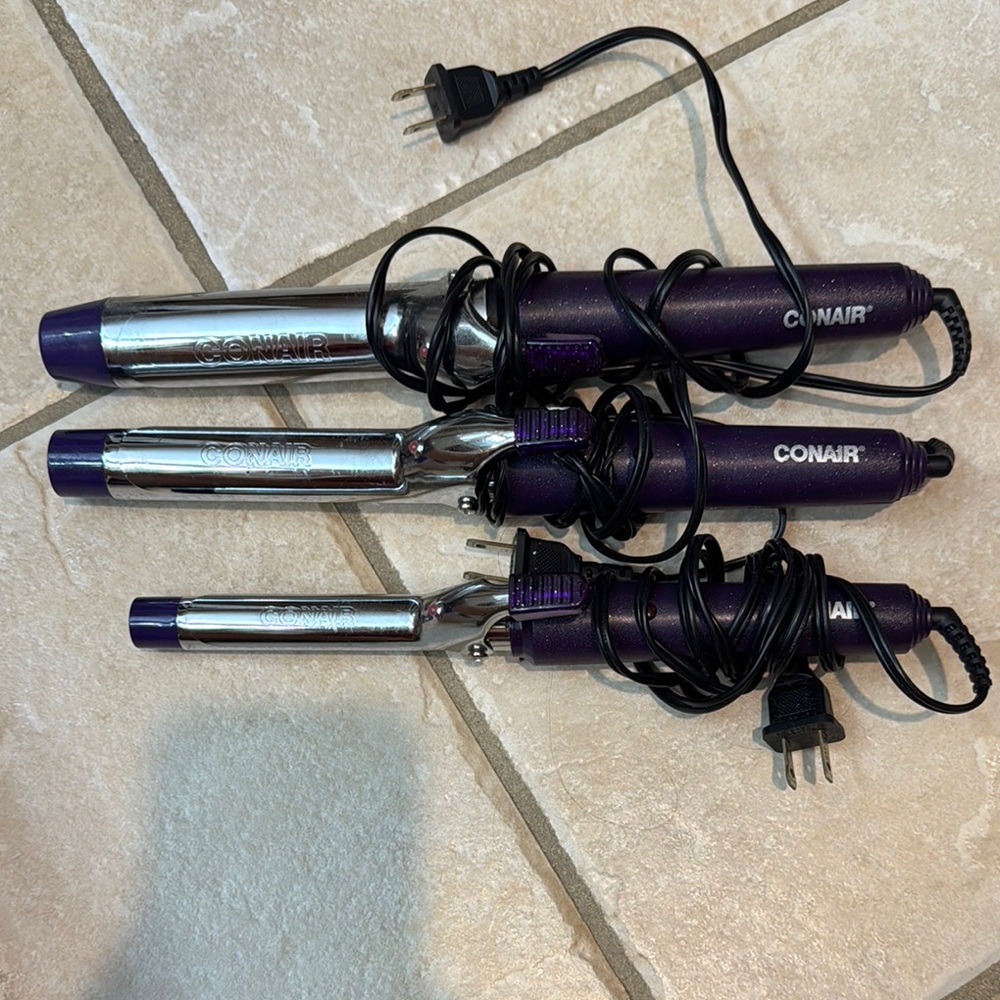Conair Purple Curling Iron Set
